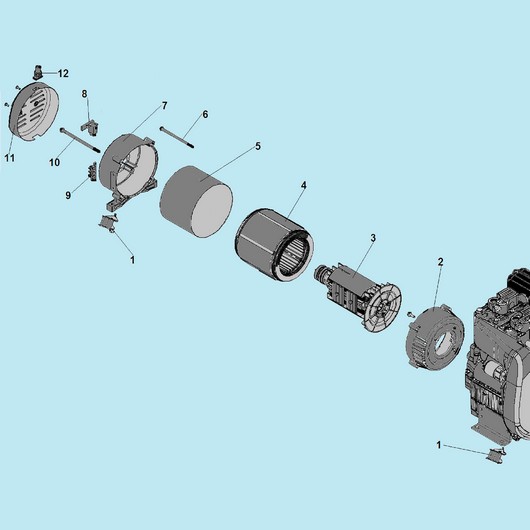 Ротор и статор Champion DG10000E3
